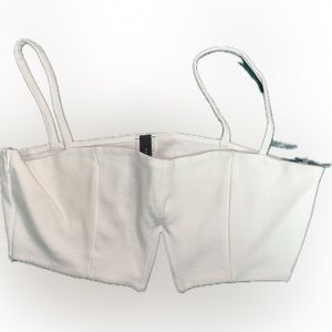 V cut spaghetti strap crop top Bralette